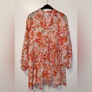 H&M long-sleeve floral dress. Hello Spring!! 
🌼🌸💕🌷